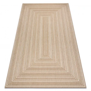 Dywan sizal FLAT 48962265 Geometryczny - beż naturalny kolor słomkowy, sznurkowy