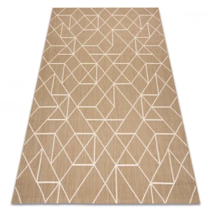 Dywan sizal FLAT 48959265 Geometryczny naturalny beż sznurkowy