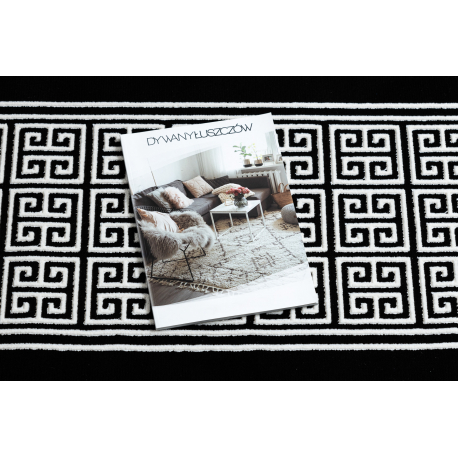 dywan-chodnik-gloss-nowoczesny-6776-85-stylowy-ramka-grecki-czarny-kosc-sloniowa