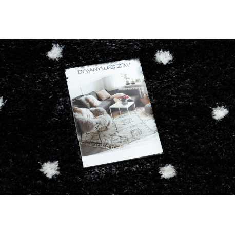dywan-fluffy-2370-shaggy-kropki-antracyt-bialy