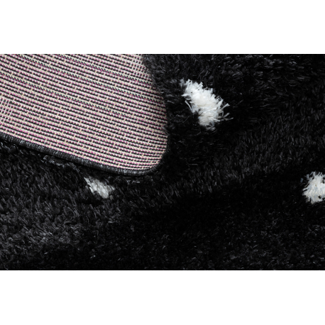 dywan-fluffy-2370-shaggy-kropki-antracyt-bialy