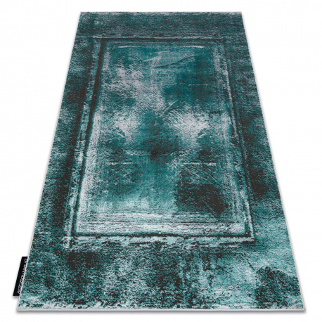 dywan-de-luxe-nowoczesny-634-ramka-vintage-przecierany-strukturalny-zielony-antracyt