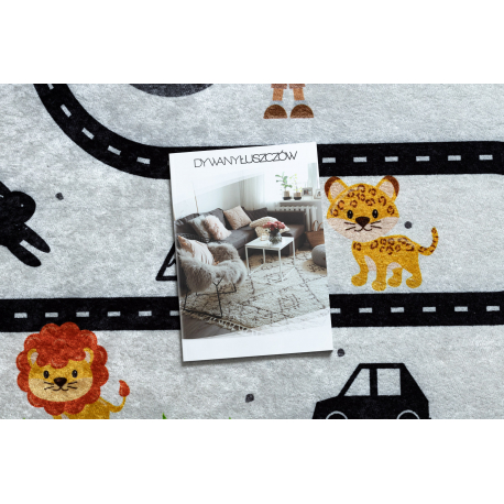 dywan-do-prania-junior-51490802-zwierzeta-uliczki-dla-dzieci-antyposlizgowy-szary