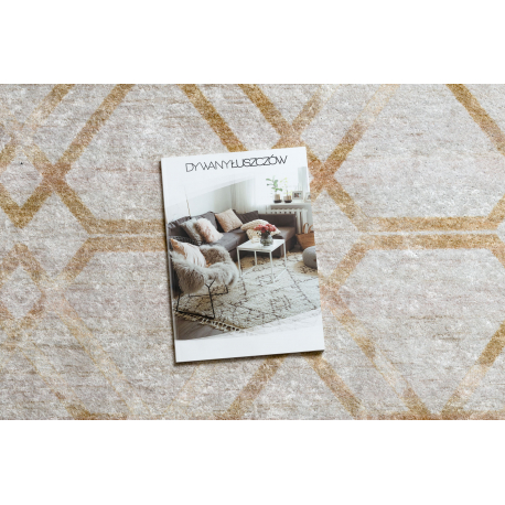 dywan-do-prania-miro-51805804-geometryczny-kratka-antyposlizgowy-zloty