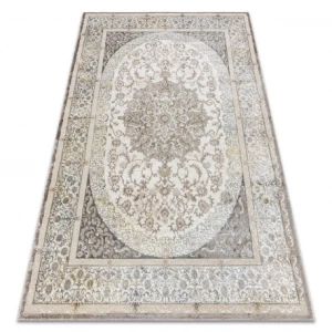 Dywan BLISS Z204AZ128 krem / beż - Ramka, ornament, nowoczesny, strukturalny