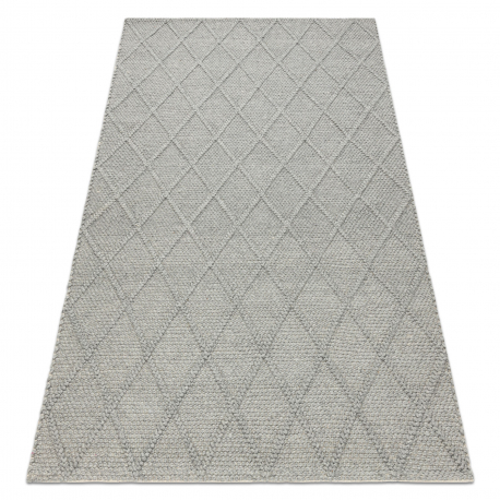dywan-welniany-tahar-99001g-szary-recznie-tkany-petelkowy-romby-boho