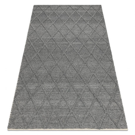 dywan-welniany-tahar-99001k-antracyt-recznie-tkany-petelkowy-romby-boho