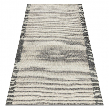 dywan-welniany-tahar-99003f-krem-szary-recznie-tkany-linie-fredzle-