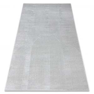 Dywan BALANCE 9086 szary - Geometryczny, strukturalny, glamour