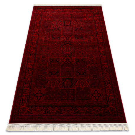 dywan-orient-5365-bordo-czarny-ramka-orientalny-z-fredzlami-