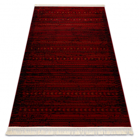 dywan-orient-5820-bordo-czarny-orientalny-pasy-z-fredzlami-
