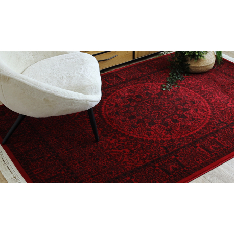 dywan-orient-6039-bordo-czarny-ramka-rozeta-orientalny-z-fredzlami-
