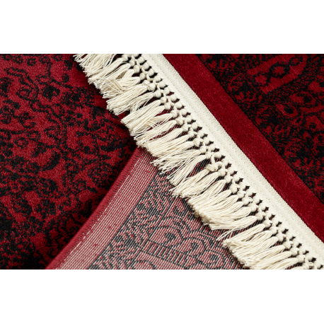 dywan-orient-6039-bordo-czarny-ramka-rozeta-orientalny-z-fredzlami-