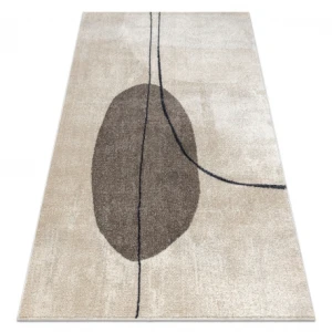 Dywan FUSION 0808 krem / beż - Geometryczny, nowoczesny, abstrakcyjny