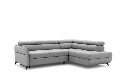 Narożnik szary z funkcją spania Esma L Perfect Harmony 80