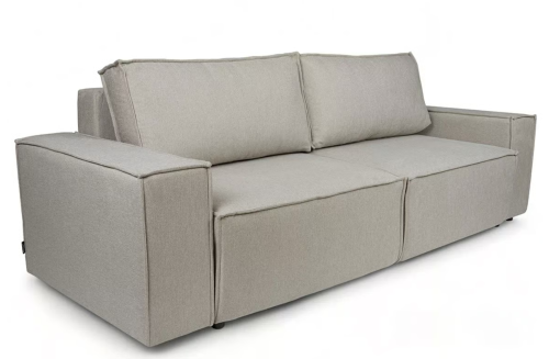 Kanapa z funkcją spania Flower beżowa plecionka Loft 02 Beige