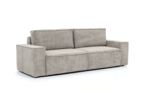 Kanapa z funkcją spania Flower beżowy sztruks Lincoln 83