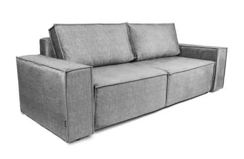 Kanapa z funkcją spania Flower szary welur Vogue 14 Silver