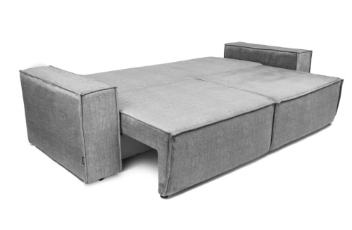 Kanapa rozkładana szary welur