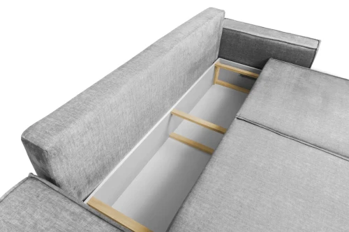 Kanapa z funkcją spania Flower szary welur