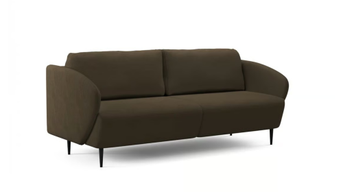 Kanapa rozkładana Natali brązowa plecionka Magni 206.05 czarne nóżki