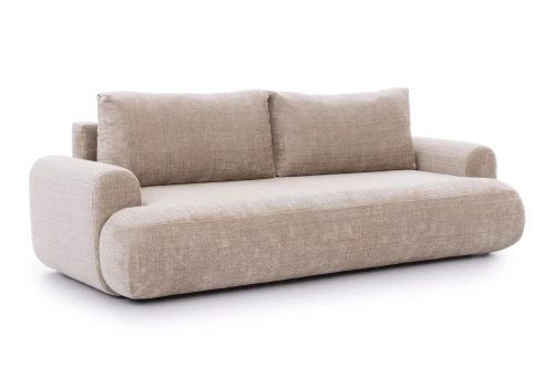 Kanapa z funkcją spania LOTUS beżowy szenil Cremona 14