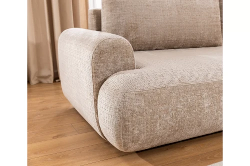 Kanapa do salonu beżowa Lotus