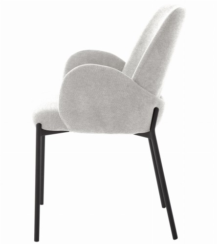 Krzesło tapicerowane GARDENIA szare