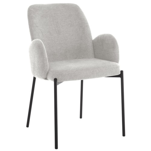 Krzesło tapicerowane do jadalni GARDENIA szare