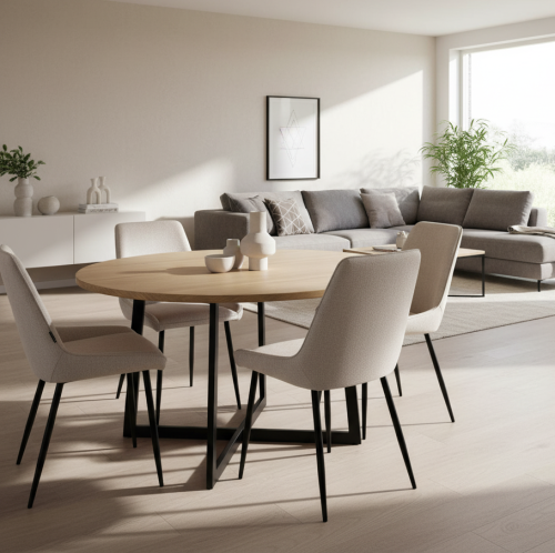 Krzesło tapicerowane LAGOS beż