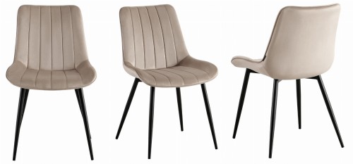 Krzesła do jadalni tapicerowane ETNO beżowe