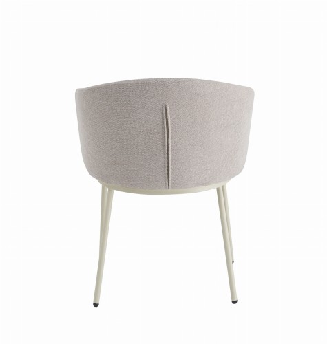 Krzesło tapicerowane do jadalni beżowe VOIS