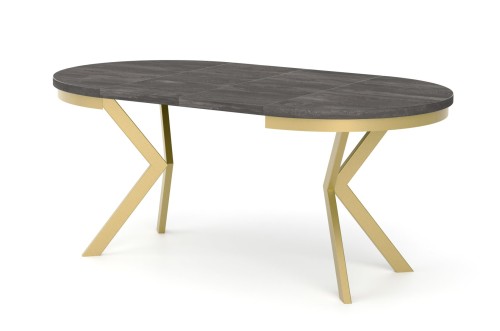 Rozłożony stół złoty BROON