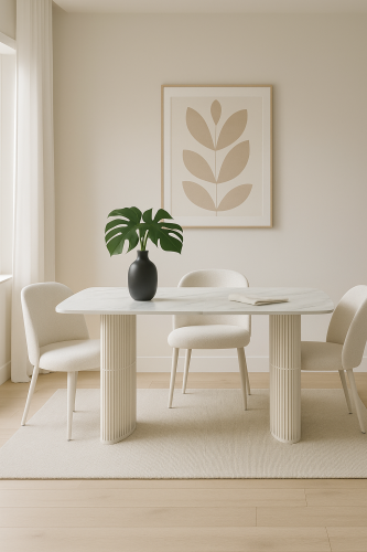 Stół owalny rozkładany 200 cm kaszmirowy stelaż Arcadia