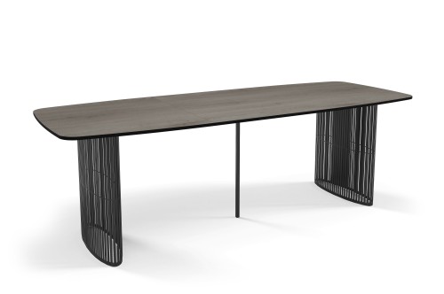 Czarny stół rozkładany 180 cm