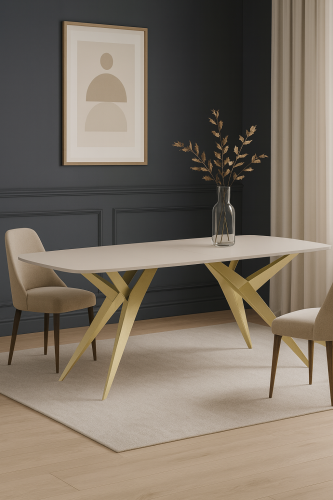 Stół glamour rozkładany 200 cm Axis