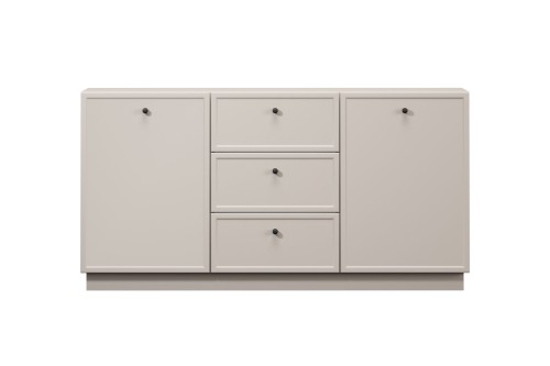 komoda-lorini-150-cm-z-szufladami---kaszmir---czarne-uchwyty