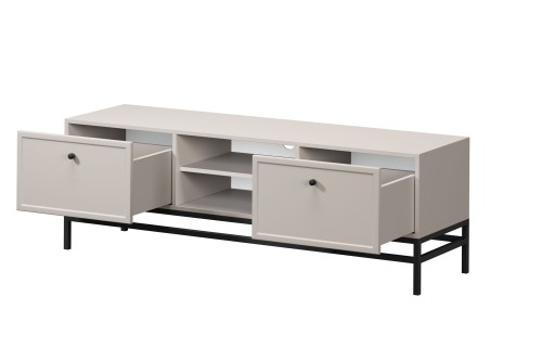 szafka-rtv-lorini-150-cm-z-szufladami---kaszmir---czarne-uchwyty
