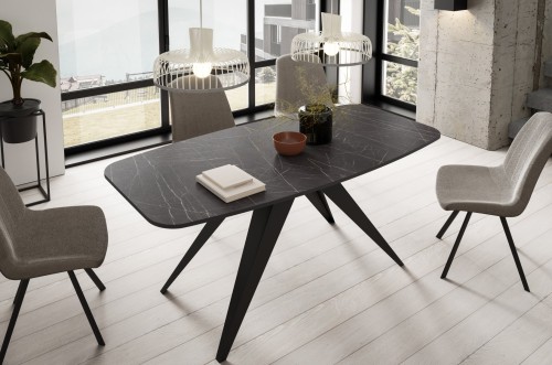 Stół owalny rozkładany loftowy FELIX 160-198 cm