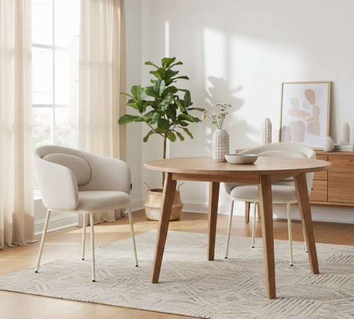 Krzesło beżowe do jadalni VOIS