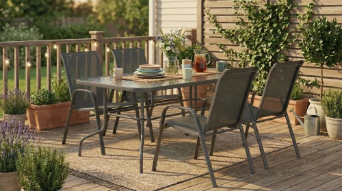 Zestaw krzeseł ogrodowych Flora