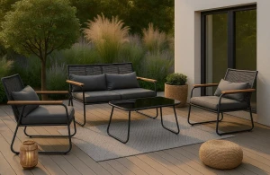 Meble ogrodowe na taras CUBANO grafit