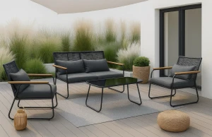 Meble ogrodowe na taras CUBANO grafit