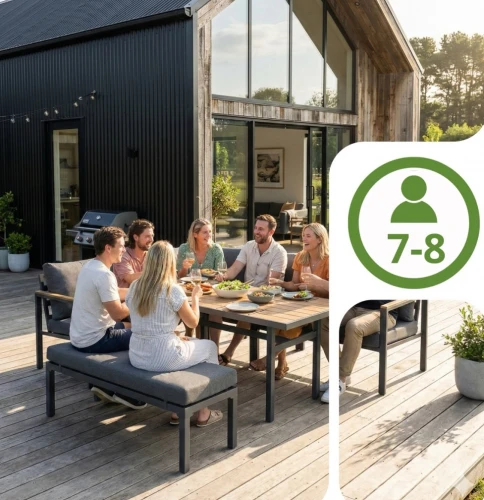 Zestaw obiadowy ogrodowy SIENA