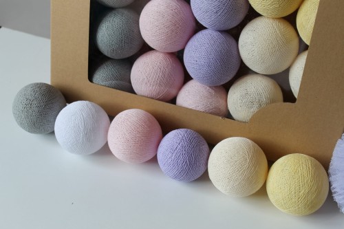 COTTON BALLS LILA PASTEL