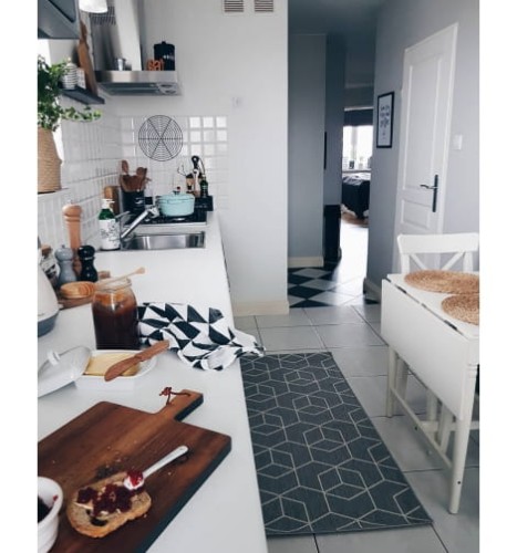 Dywan SZNURKOWY szary SIZAL FLAT 48655/637 KOSTKI 3D
