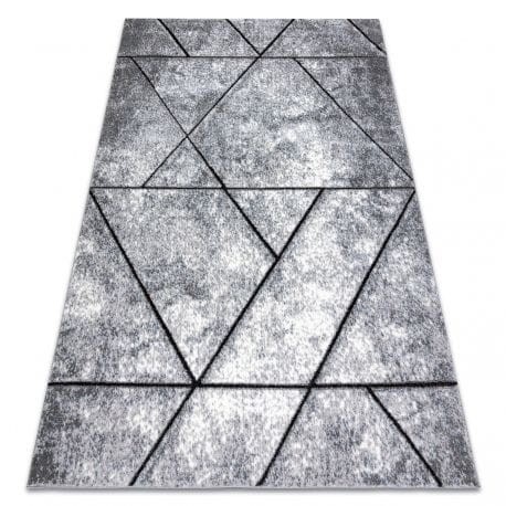 Dywan nowoczesny COZY 8872 geometryczny trójkąty Strukturalny szary