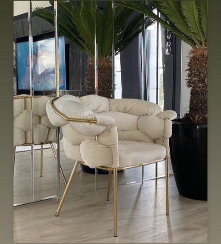 Krzesło fotelowe Cherry glamour