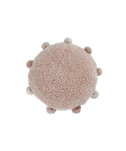 Poduszka dekoracyjna dla dzieci okrągła różowa Bubbly Vintage Nude Lorena Canals