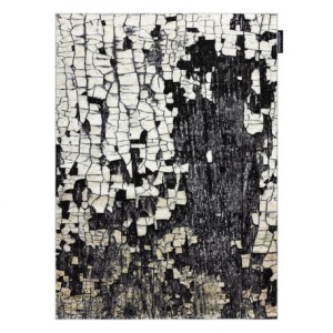 Dywan glamour DE LUXE 2079  Strukturalny złoty szary